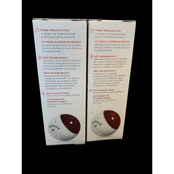 Callaway Diablo Golf Balls.‎ 2 Sleeves-1 Sleeve Of 2’s And 1 Of 3’s. 6 Total. - Picture 3 of 4